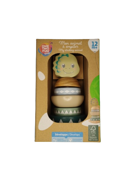 Set Educativ si Interactiv, Turn de Stivuit, Dragon, 6 Piese, + 12 Luni [2]