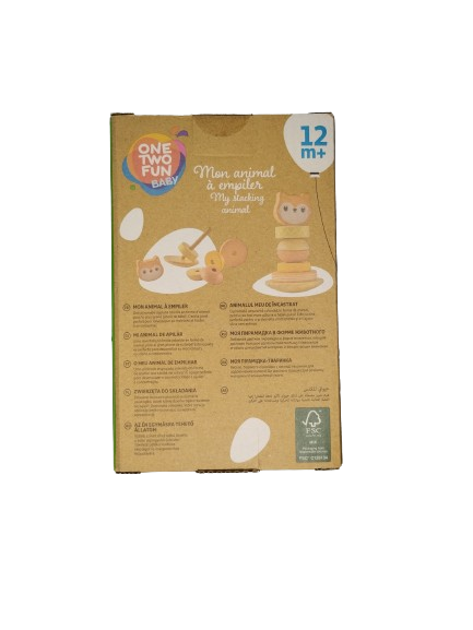 Set Educativ si Interactiv, Turn de Stivuit, Vulpe, 6 Piese, + 12 Luni [5]