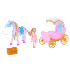 Set jucarie Printesa cu Caleasca si Calut, cu sunete, lumini si functie de miscare [2]