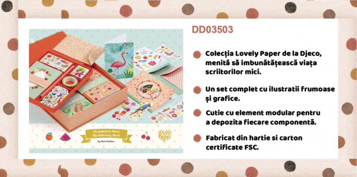 Set papetarie Maria, Djeco [7]