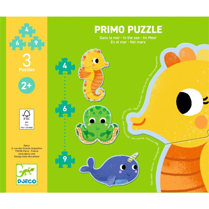 Set puzzle-uri evolutive In ocean, Djeco [7]