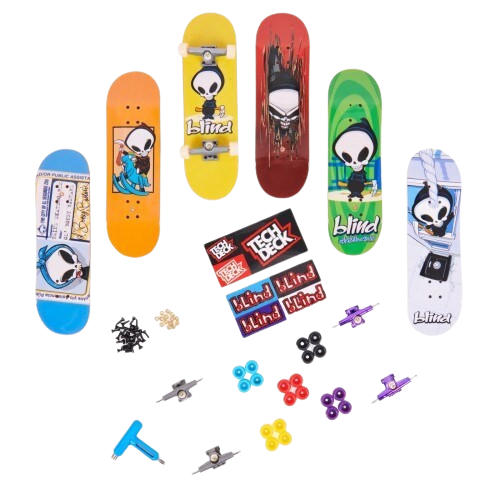 Set 6 mini placi skateboard, Tech Deck, Sk8Shop Bonus Pack, Blind, 6 ani+ [2]