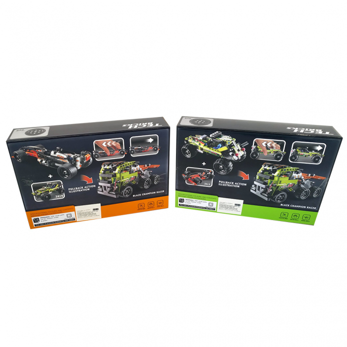 Set Tehnic Constructie, Model 3413, Masina de curse, 137 piese - Decool [4]