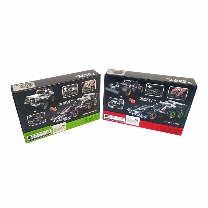 Set Tehnic Constructie, Model 3418, Masina de curse, 185 piese - Decool [5]