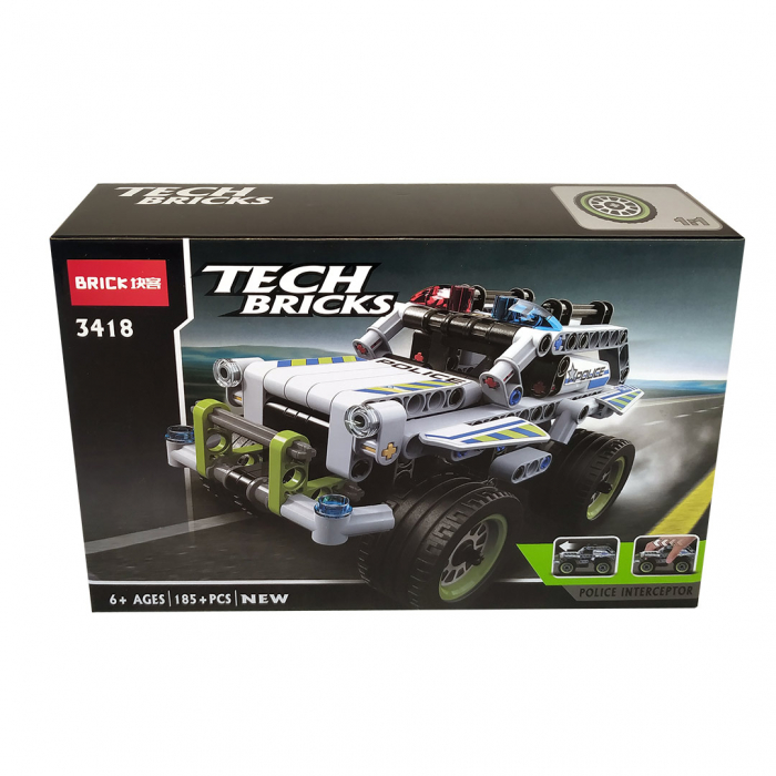 Set Tehnic Constructie, Model 3418, Masina de curse, 185 piese - Decool [2]