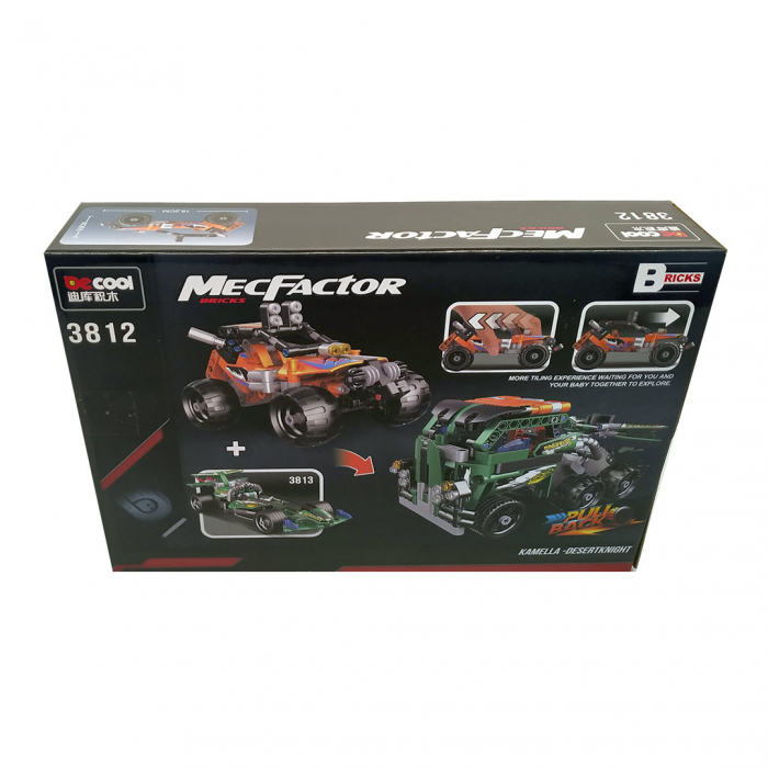 Set Tehnic Constructie, Model 3812, Masina de teren, 201 piese - Decool [3]