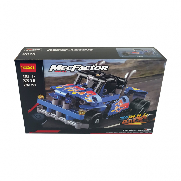 Set Tehnic Constructie, Model 3815, Masina de curse, 206 piese - Decool [1]