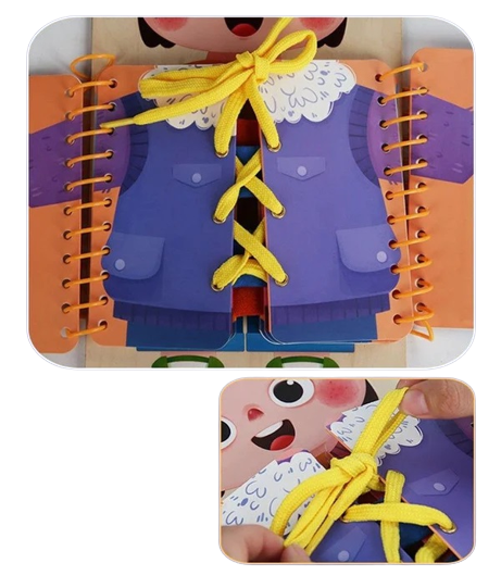 Tabla educationala de antrenament pentru abilitati practice de viata, lemn,  Educatie Montessori, portabila, Jucarie Senzoriala, 3 ani+,  Edujucarii [7]