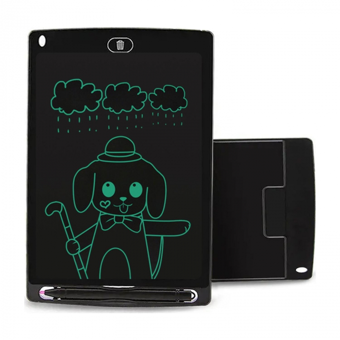 Tableta grafica digitala LCD sensibil la atingere, pentru scris si desenat, buton de stergere, 12 Inch (28x19 cm 172 grame), cu baterii, +3 ani, [3]