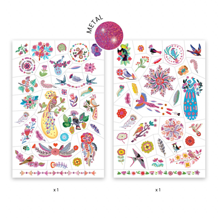 Tatuaje Pasari multicolore, Djeco [6]