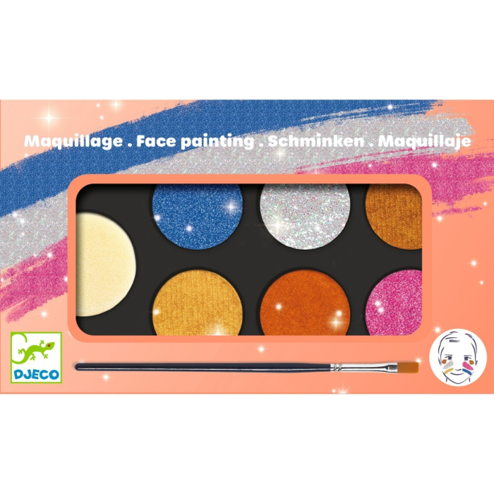 Trusa make-up culori metalice non alergice, Djeco [7]