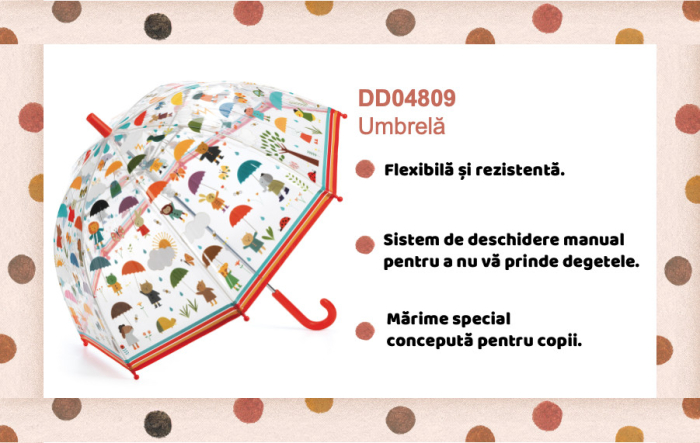 Umbrela pentru copii In ploaie, Djeco [5]