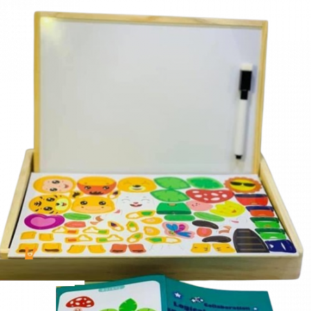 Joc Educativ din Lemn, Labirint cu Litere Magnetice,  Logical Thinking and puzzle Drawing Board, 3 ani+, EduJucarii [5]