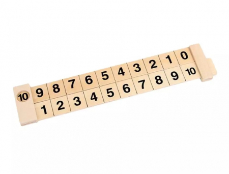 Jocuri de memorie, inteligenta si asociere - Joc educativ pentru operatii matematice, lemn, Arithmetic Artifact, 3 ani+, EduJucarii