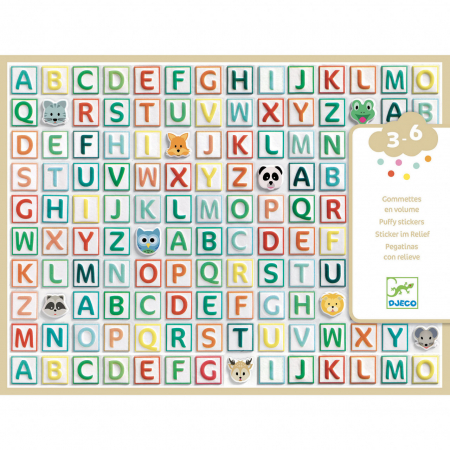 Rechizite Creative - Abtibilduri litere, Djeco