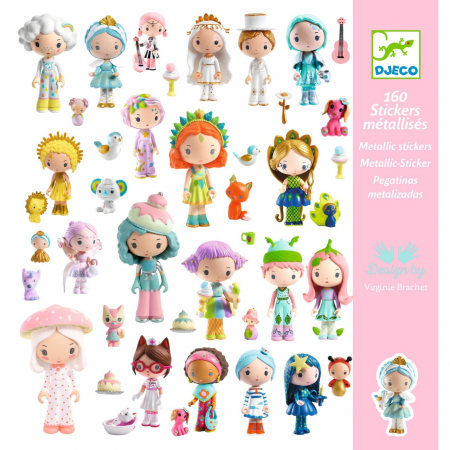 pentru FETE - Abtibilduri metalice Tinyly, Djeco