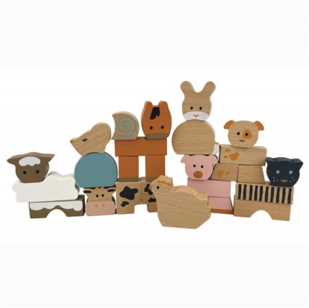 Animale din cuburi de lemn, Egmont Toys [1]