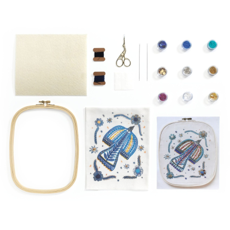 Atelier creativ 59 pentru adulti Broderie cu margele, Djeco [3]