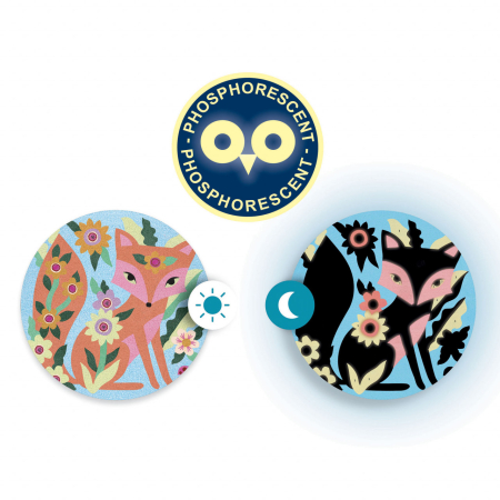 Atelier creativ cu nisip fluorescent Animale luminoase, Djeco [8]