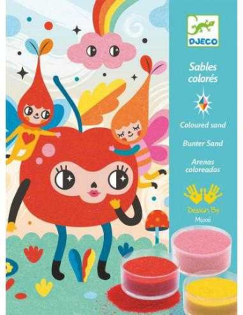 Atelier creativ cu nisip Priviri vesele, Djeco [3]