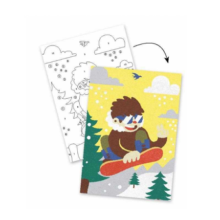 Atelier creativ cu nisip Sporturi cu placa, Djeco [5]