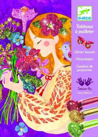 Atelier creativ cu sclipici Parfumul florilor, Djeco [2]
