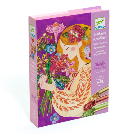 Atelier creativ cu sclipici Parfumul florilor, Djeco [1]
