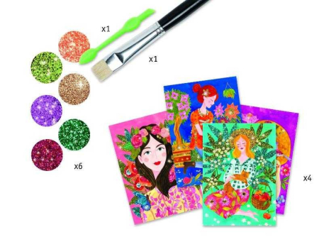 Atelier creativ cu sclipici Parfumul florilor, Djeco [7]