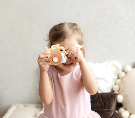 Camera foto din lemn, Speedy Monkey [3]