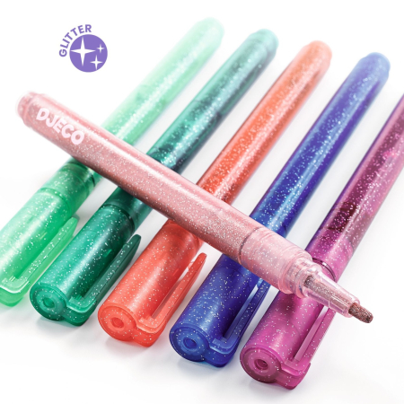 Carioca (marker) cu sclipici Sweet, Djeco [3]