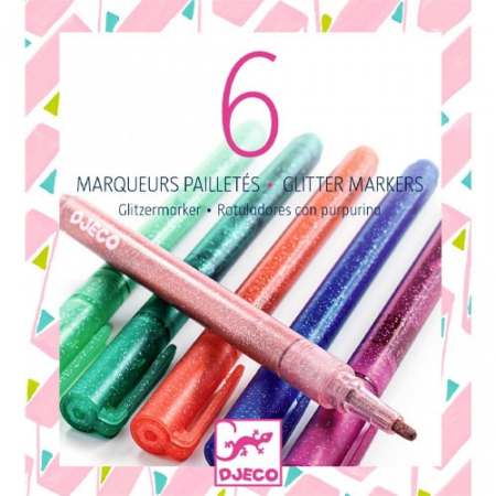 Carioca (marker) cu sclipici Sweet, Djeco [1]