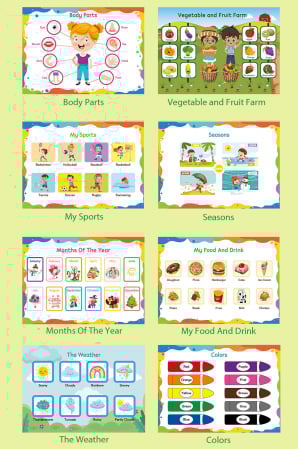Carte interactiva si educativa pentru copii, My Preschool Busy Book 1, 32 pagini activitati multiple, stickere repozitionabile, Limba Engleza, 3 ani+, EduJucarii [7]