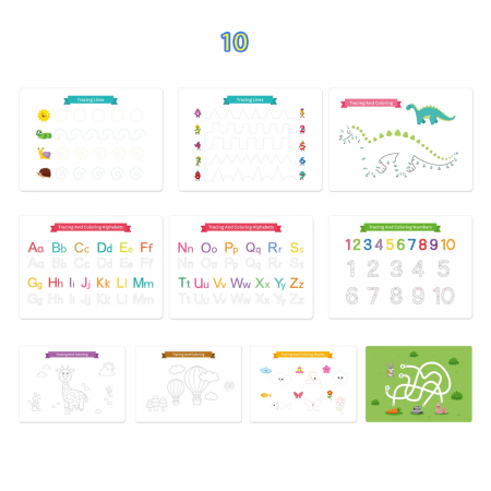 Carte interactiva si educativa pentru copii, My Preschool Busy Book 6, 20 pagini activitati multiple, stickere repozitionabile, Limba Engleza, 3 ani+, EduJucarii [2]