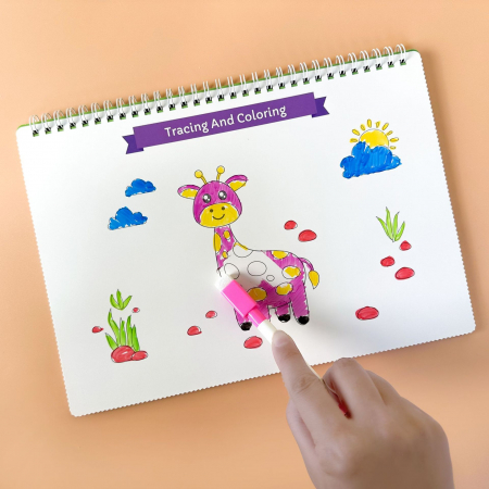 Carte interactiva si educativa pentru copii, My Preschool Busy Book 6, 20 pagini activitati multiple, stickere repozitionabile, Limba Engleza, 3 ani+, EduJucarii [4]
