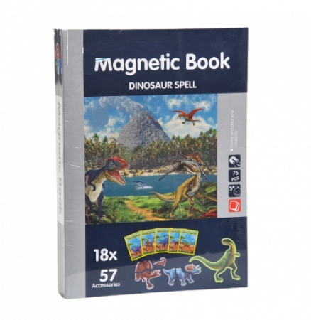 Carte magnetica Puzzle Dinozauri, 75 piese, + 3 ani [1]