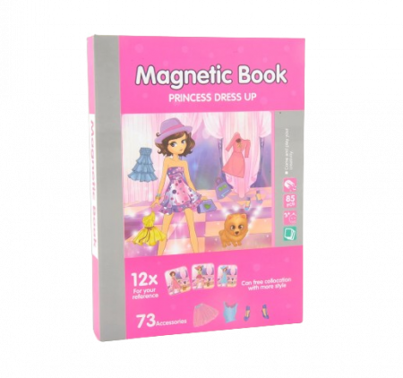 Carte magnetica Puzzle Imbraca Printesa, 85 piese, + 3 ani [1]