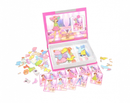 Carte magnetica Puzzle Imbraca Printesa, 85 piese, + 3 ani [4]