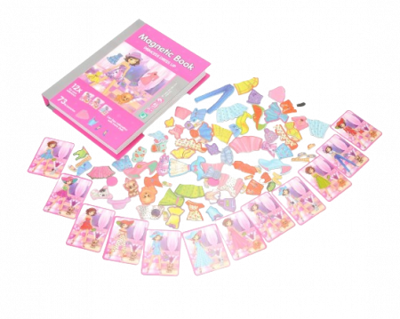 Carte magnetica Puzzle Imbraca Printesa, 85 piese, + 3 ani [7]