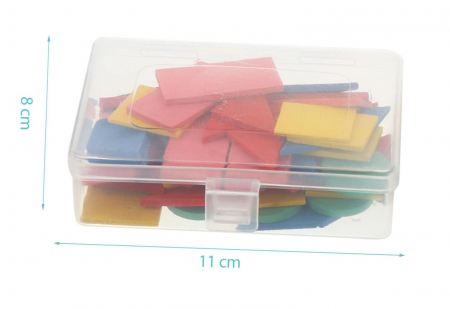 Caseta Montessori cu forme geometrice, lemn, 3 ani+, Edujucarii [2]