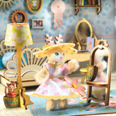 Casuta miniaturala de asamblat si colorat Alba, Djeco [6]