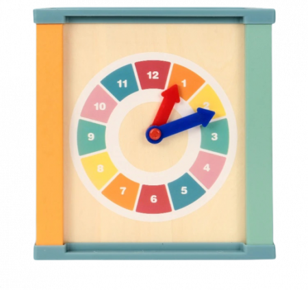 Centru din lemn educativ Montessori, Cub activitati bebelusi 5 in 1, Ocean, 1 an + [5]