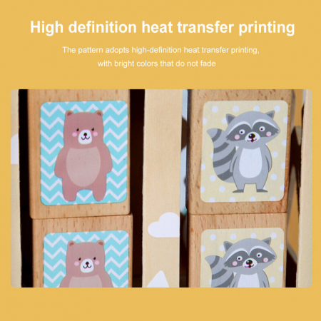 Centru din lemn educativ Montessori, Cub activitati bebelusi 5 in 1, Roti zimtate, forme geometrice, animale de padure, Labirint, 3 ani +, Edujucarii [3]