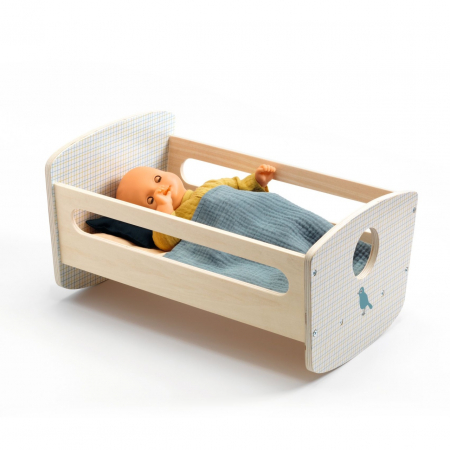 Papusi si accesorii - Colectia Pomea, Patut balansoar pentru papusi, Djeco