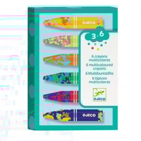 Rechizite Creative - Creioane cerate multicolore, Djeco