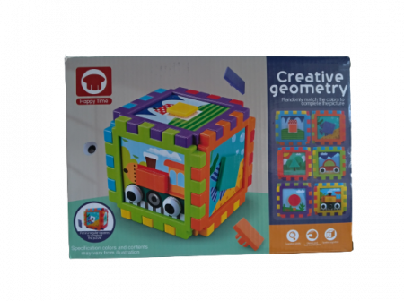 Cub creativ cu forme geometrice Puzzle, Creative geometry - Beidijia [3]