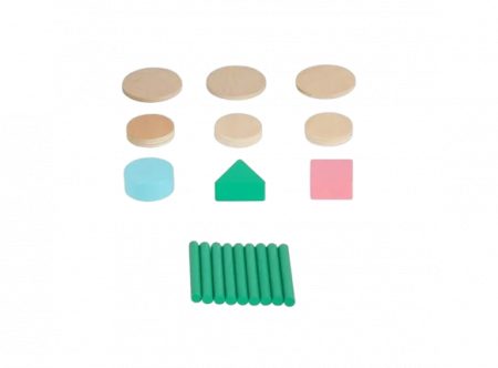 Cub de activitati Montessori cu forme geometrice, 12 luni + [2]