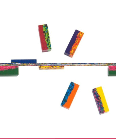 Cuburi cerate multicolore pentru desen, Moulin Roty [1]
