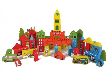 Cuburi din lemn pentru construit castel [0]