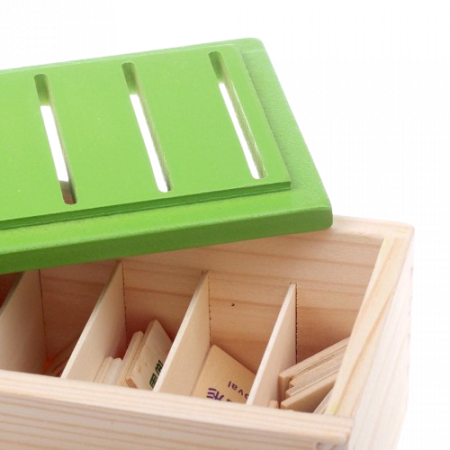 Cutie de clasificare a cunostintelor, lemn, Sortator Montessori pentru Dezvoltarea Gandirii Copilului, 3 ani+, EduJucarii [4]