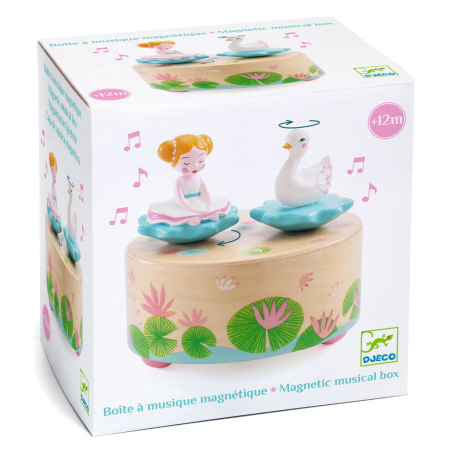 Cutie muzicala magnetica Balerina si lebada, Djeco [0]